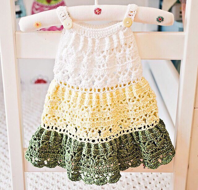 para bebê vestiditos de crochet para niÃ±a