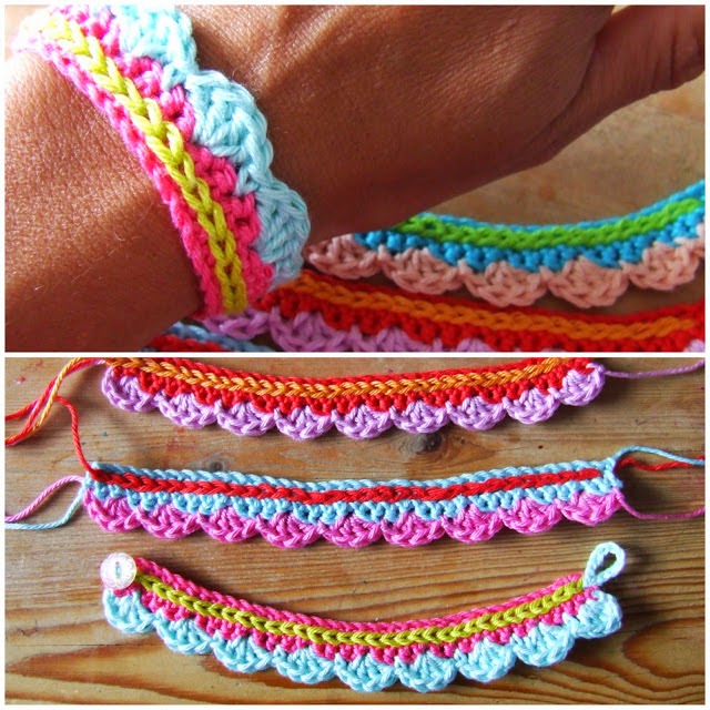 Pulsera en Crochet - Patrón fácil y - Crochetisimo