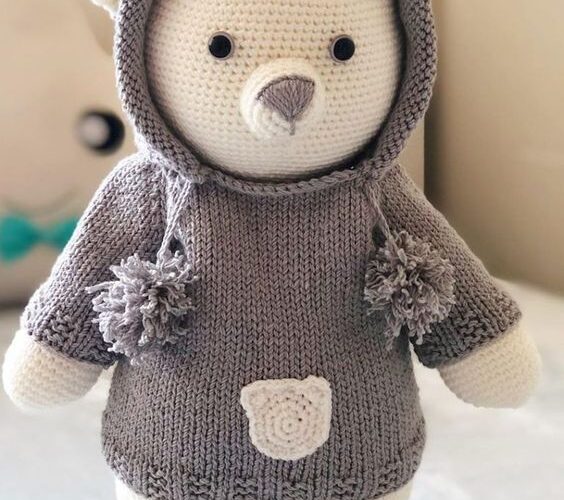 Amigurumis - Lana vs Algodón con Osito polar y sepia