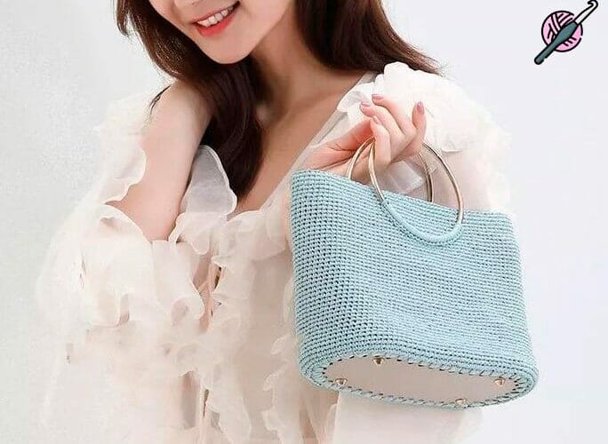 GRATIS Bolso con fondo de cuero a Crochet Crochetisimo