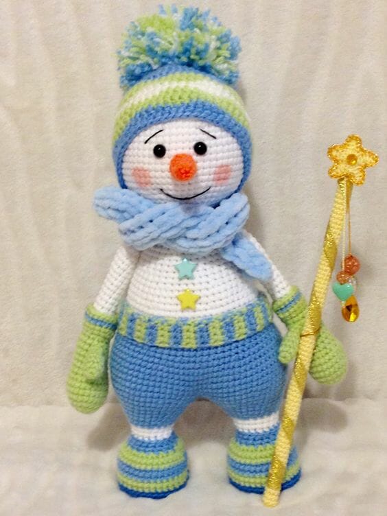 Notorio crear Corta vida PATRON GRATIS Muñeco de Nieve Juguete de Navidad Amigurumi - Crochetisimo