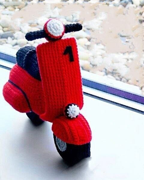 5 Vespa Scooter Amigurumi Crochet Patterns