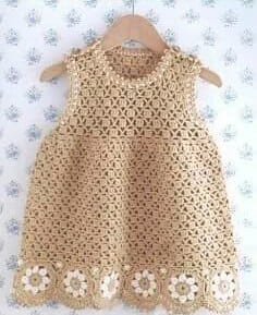 GRATIS Vestido para Niña a Crochet de todas las -