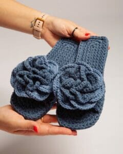 Pantuflas de Trapillo en Crochet (Vídeo) PATRÓN GRATIS