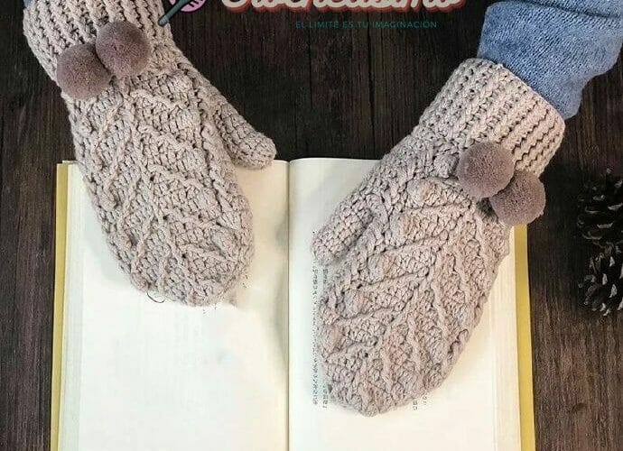 PATRÓN Guantes a para Invierno Crochetisimo