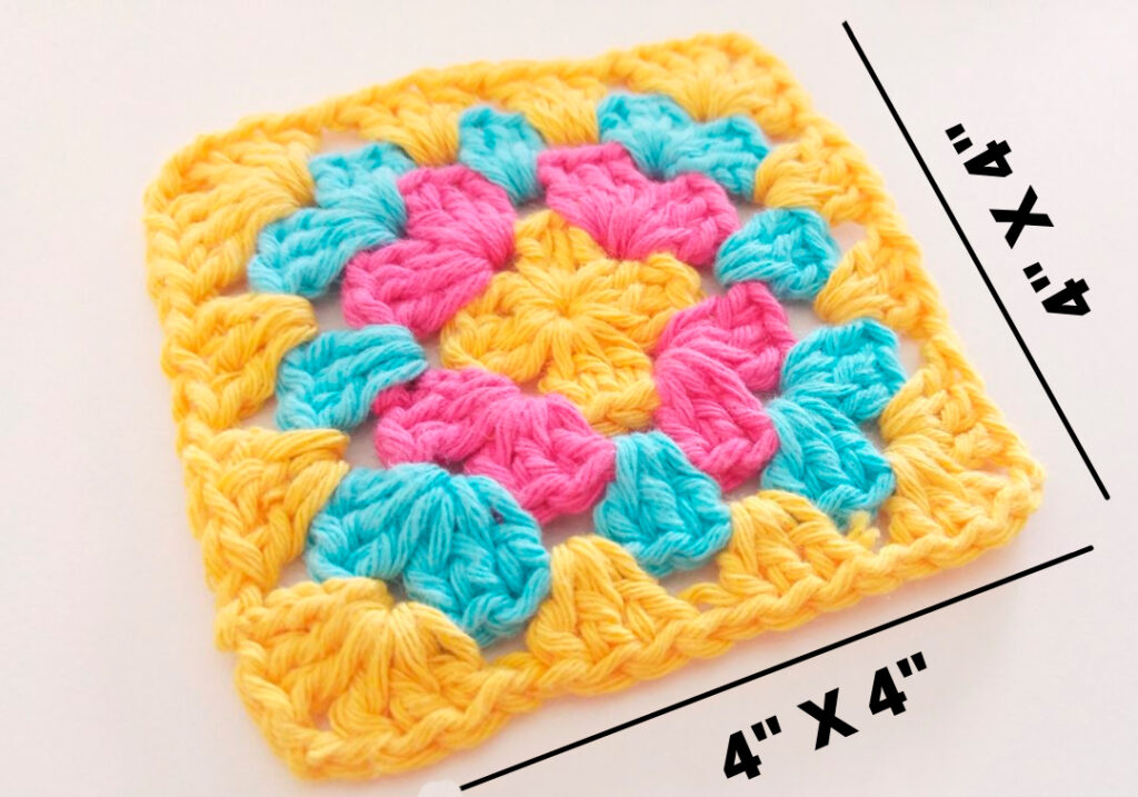 4″-X-4″crochet