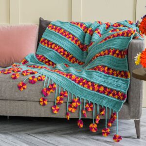 PATRÓN GRATIS Manta Flores de Jardín en Crochet