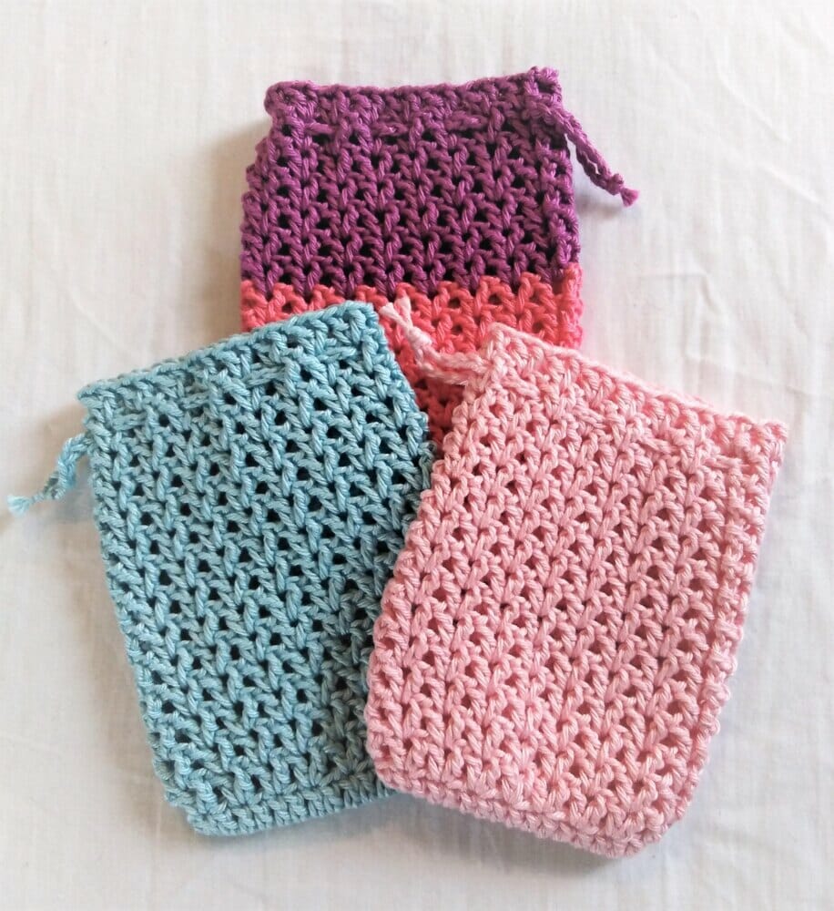 PATRON GRATIS Delicadas Bolsas para Jabon en Crochet Crochetisimo