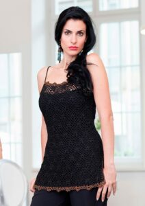 PATRÓN GRATIS Elegante Túnica Negra en Crochet