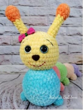 PDF Peluche Oruga Patron Gratis Paso A Paso Cabeza