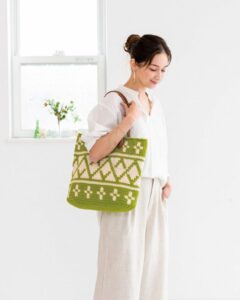 PATRÓN GRATIS Deslumbrante Bolso Natural Edition         técnica Tapestry a Crochet