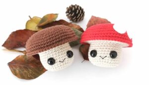 Amigable Honguito Llavero Amigurumi PATRÓN GRATIS