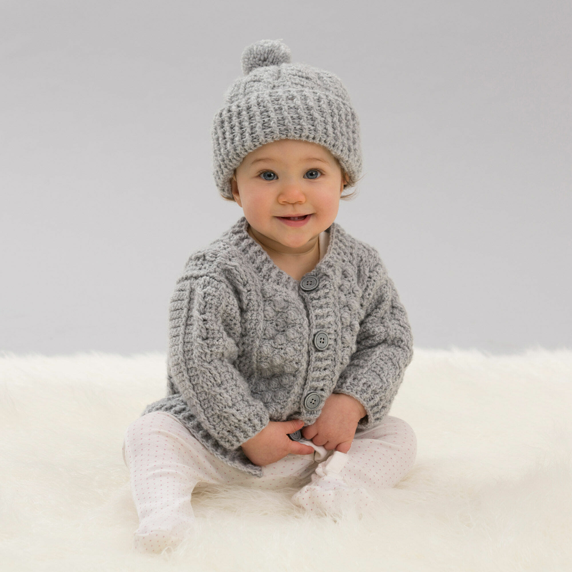 CONJUNTO BEBÉ 3-6 Meses Gorro & Cárdigan 100% LANA, ropa bebé unisex,  conjunto bebé niña, conjunto bebé niño -  España