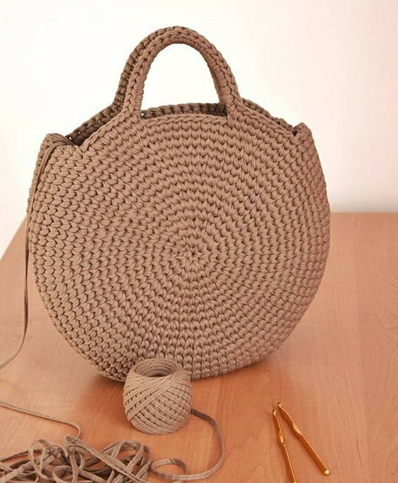 Bolsa Circular crochet - Crochetisimo