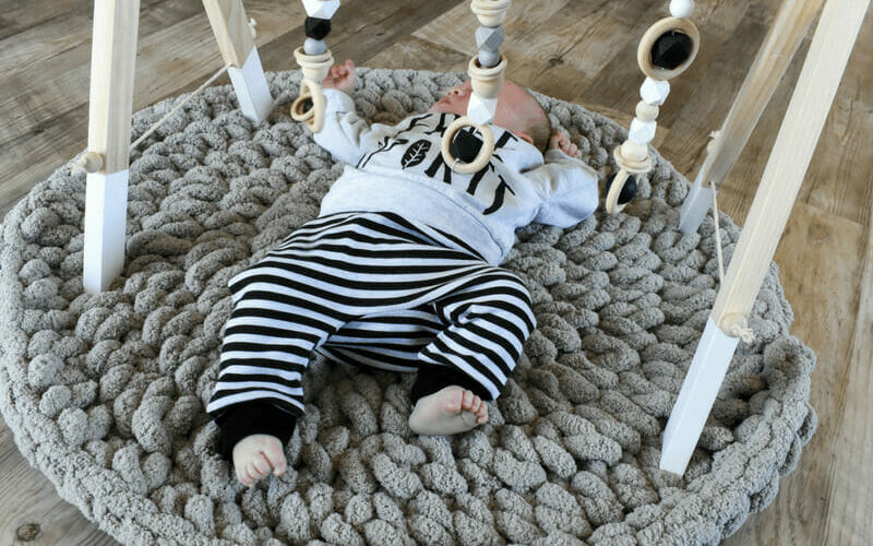 Alfombras tejidas para bebes clearance