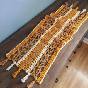 PATRÓN GRATIS Camino de Mesa Carril de Otoño a Crochet