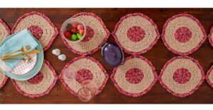 PATRÓN GRATIS Camino de Mesa Circular en Crochet