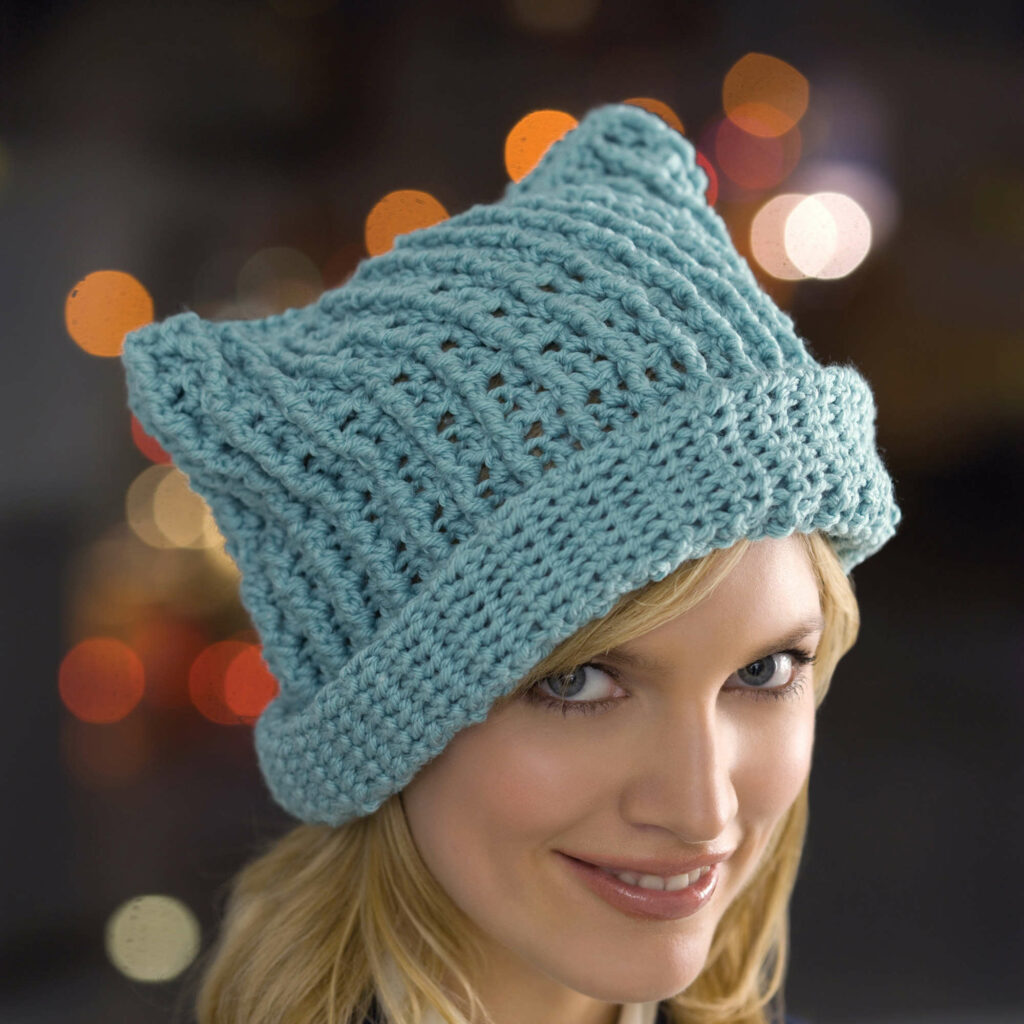 PATRÓN GRATIS Gorro con Curiosas Orejitas en Crochet - Crochetisimo
