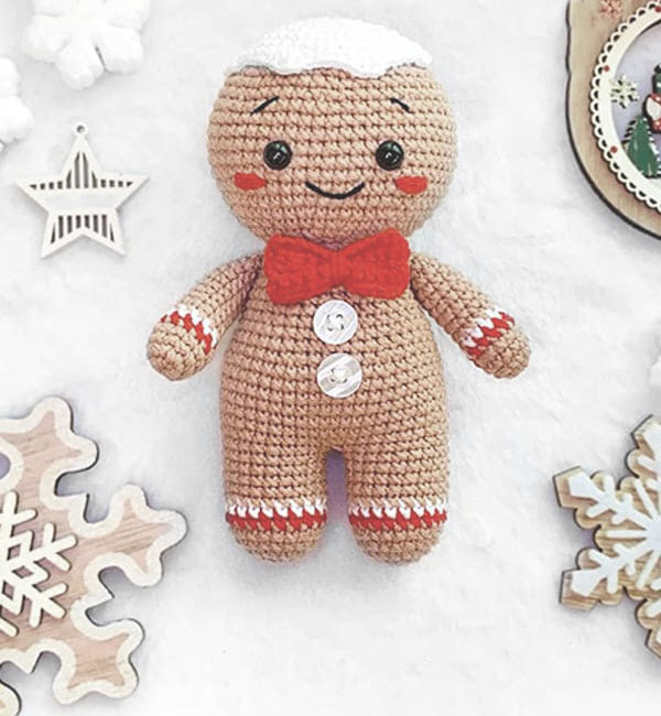 PATR N GRATIS Hombre de Jengibre Bruno Amigurumi