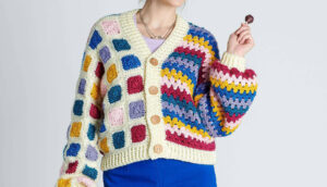PATRÓN GRATIS Cárdigan Diseño de Puntos en Crochet