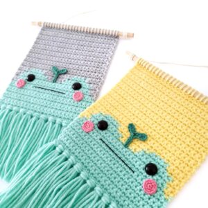 Colgante de Pared Ranita en Crochet PATRÓN GRATIS