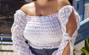 Top con Mangas Abiertas en Crochet PATRÓN PDF