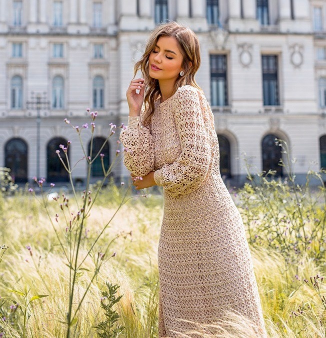 Vestido de Porcelana en Crochet PATRÓN GRATIS - Crochetisimo