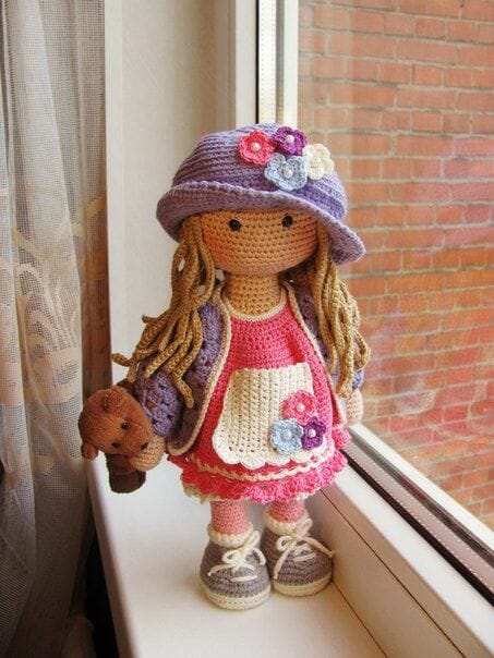 Muñeco Amigurumi Personalizado Tejido A Crochet