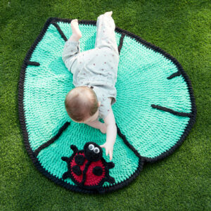 🐞 Alfombra Hoja Silvestre en Crochet PATRÓN GRATIS