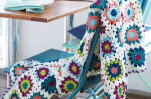 Manta Sigrid en Cuadro de la Abuela a Crochet PATRÓN PDF
