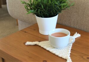 Bohemio en Posavasos Triangulares Patrón en Crochet Gratis