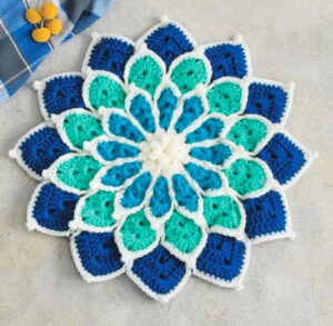 Mandala Flor Marinas en Crochet PATRON GRATIS