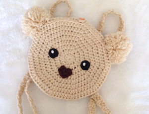 Mini Mochila Koala en Crochet Patron Gratis