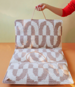 Cojín Plegable en Crochet Patron Gratis