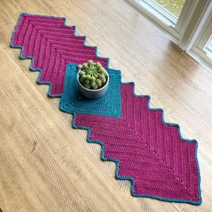 Sendero de Formas Onduladas en Crochet Patron Gratis