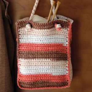 Bolso Diseño Rectangular Patrón en Crochet Gratis