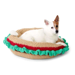 Divertida Cama para Mascotas Patrón en Crochet Gratis