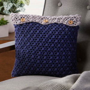 Almohada Giro Vintage Punto Puff Patrón en Crochet Gratis