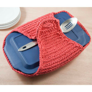 Funda para Fiambrera Patrón en Crochet Gratis