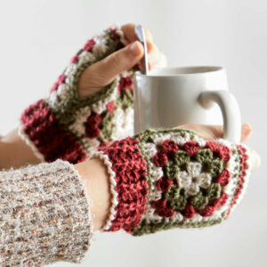 Manopla Granny Mitts Patrón en Crochet Gratis