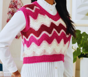 Chaleco Clarissa en Crochet Patrón Gratis (Diagrama)