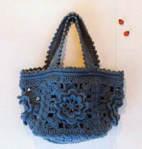 Bolso Bohemio Floral en Crochet Patrón Gratis