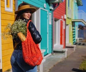 Bolsa Tiffany de Mercadillo a Crochet Patrón Gratis