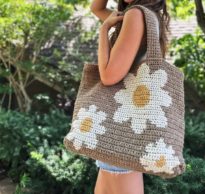 Bolso Margarita Tapestry Patrón en Crochet Gratis