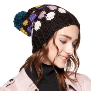 Gorro Lunares de Lana en Crochet Patrón Gratis