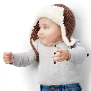 Gorro de Trampero 18-24 Meses Patrón en Crochet Gratis