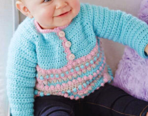 Jersey para Bebes de 10 a 12 Meses en Crochet Patrón Gratis