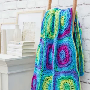Manta Flores Marinas en Crochet Patron Gratis