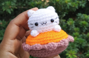 Pastel Pumkitty en Amigurumi Patrón Gratis