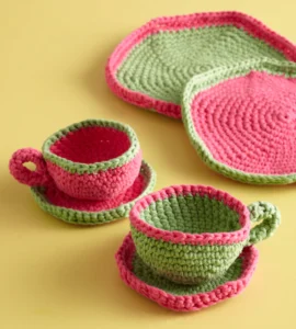 Té en Lana Patrón en Crochet Gratis